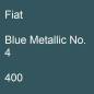 Preview: Fiat, Blue Metallic No. 4, 400.